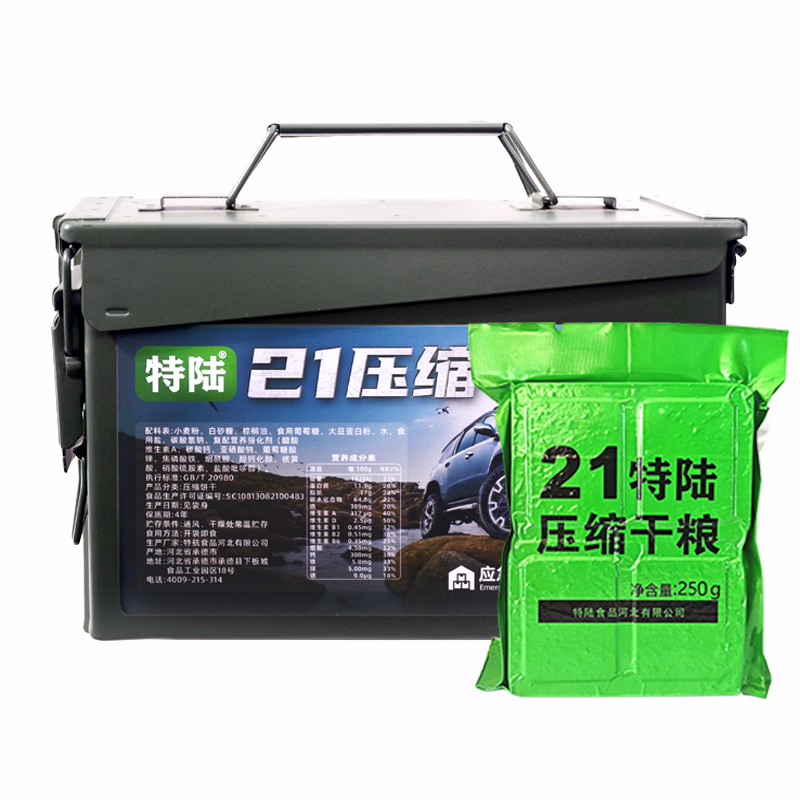  碳钢三防铁箱21压缩干粮250g*10